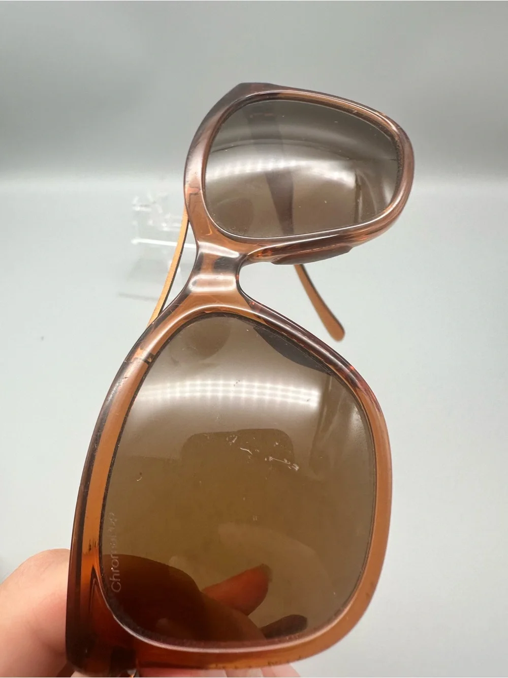 Smith Cavalier Sunglasses Tobacco Crystal Brown ChromaPop Lens 55 16 140 FLAW